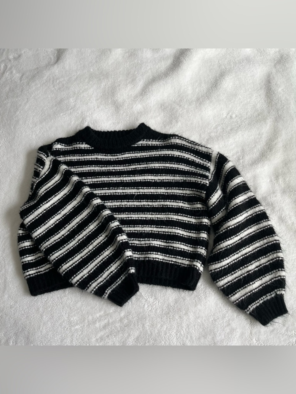 Topshop Black and White Striped Sweater